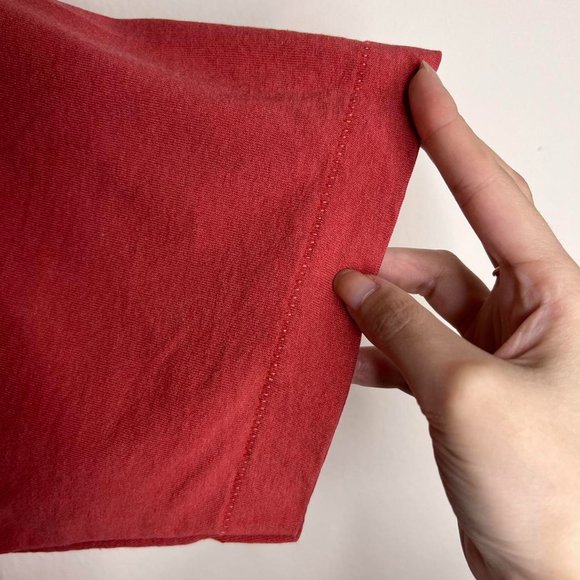 Vintage Feather Print Single Stitch Short Sleeve Tee - Picture 4 of 6